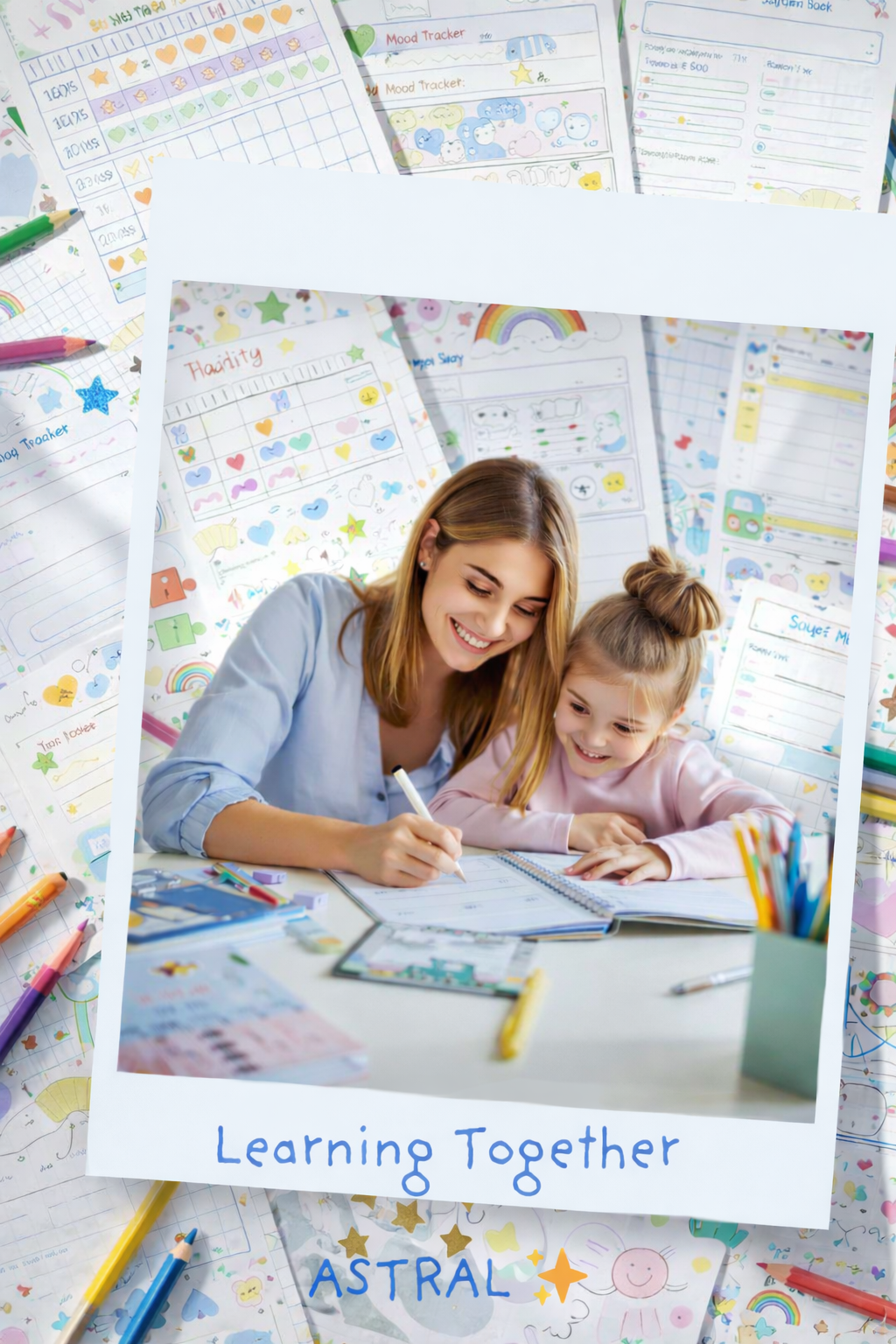 Planner Giornaliero da colorare 2026 per Bambini in Inglese - journal bundle